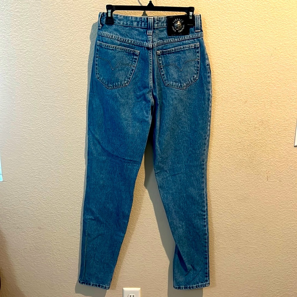 Vintage VERSACE couture jeans light/medium wash size 8/10